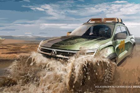 VW Amarok Teaser Designskizze 2022