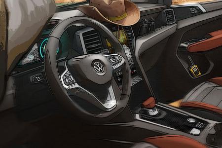 VW Amarok Teaser Designskizze 2022