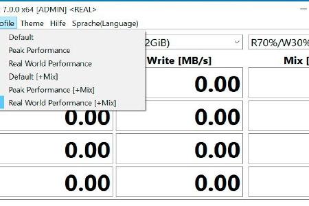 Mit dem Tool Crystaldiskmark können Sie über verschiedene Testprofile prüfen, ob die SSD in Ihrem Rechner das optimale Tempo für Ihr Nutzungsverhalten liefert.