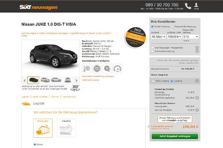 Leasing Angebote sofort verfügbar