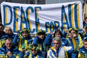"Frieden für alle": Para-Team der Ukraine gedenkt Kriegsopfern