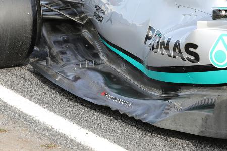 Mercedes - Unterboden - F1-Test - Barcelona 2022