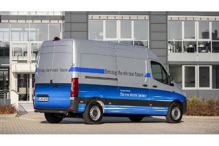 Mercedes e-Sprinter Transporter mit Elektroantrieb