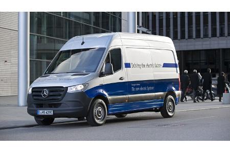 Mercedes e-Sprinter Transporter mit Elektroantrieb