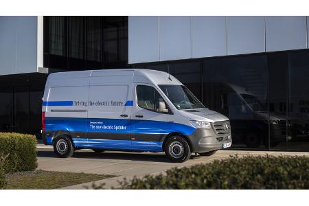 Mercedes e-Sprinter Transporter mit Elektroantrieb