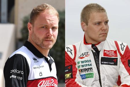 Valtteri Bottas geht seit 2013 in der Formel 1 an den Start. Optisch verändert hat sich der Finne im Laufe seiner Motorsport-Karriere aber wenig.