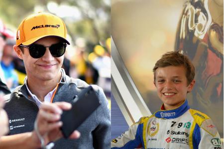 Von klein auf steckt Lando Norris im Rennanzug. 2013, im zarten Alter von 14 Jahren, macht der Brite bereits eine gute Figur.