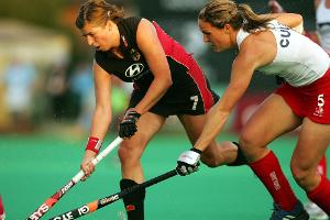 Hockey: Deutsche Frauen mit Problemen gegen Spanien