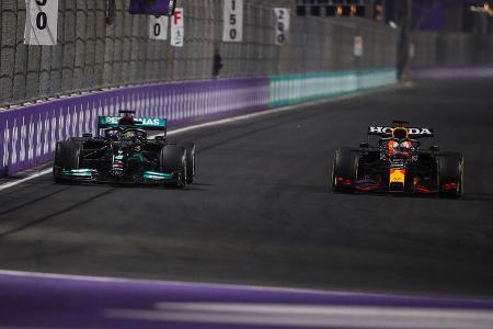 Verstappen - Hamilton - GP Saudi-Arabien 2021 - Jeddah - Rennen