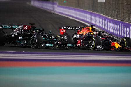 Verstappen - Hamilton - GP Saudi-Arabien 2021 - Jeddah - Rennen