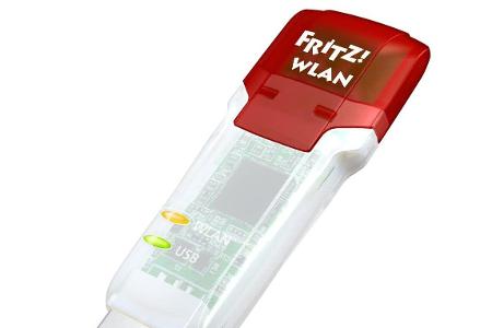WLAN per USB-Dongle: Nicht alle Billiggeräte werden von Linux unterstützt, die meisten Markengeräte wie hier von AVM jedoch schon.