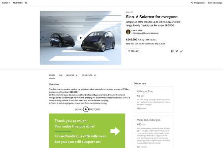 Sono Motors Sion Elektroauto