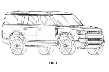Land Rover Defender 130 Patentbilder