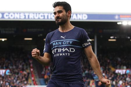 Ilkay Gündogan ist durch seinen Treffer beim 2:0 gegen den FC Burnley zum erfolgreichsten deutschen Torschützen in der Geschichte der Premier League aufgestiegen. Der Mittelfeldmann von Manchester City löste Mesut Özil an der Spitze des Rankings ab. Die deutschen PL-Torschützen zum Durchklicken (Stand: 04. April 2022):