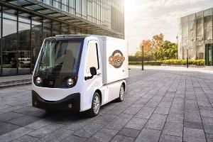 Elektro-Transporter mit Wechselaufbau