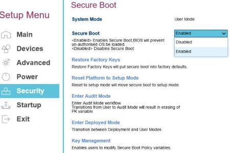 Die Funktion „Secure Boot“ im Uefi ist eine der Voraussetzungen, die Windows 11 an die Hardware stellt. Unter Umständen müssen Sie Secure Boot im Uefi erst einschalten.