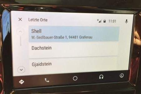 Tankstellensuche mit Google Maps in Android Auto