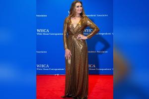 Goldener Glamour-Auftritt: Brooke Shields lässt tief blicken