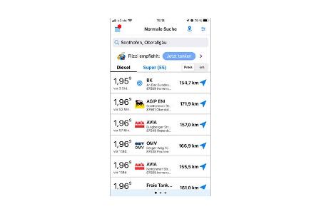 Mehr Tanken App, Geld sparen, günstigen Sprit finden