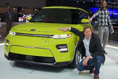 11/2018, Kia e-Soul 2019 Sitzprobe Michael von Maydell LA Auto Show