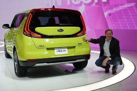 11/2018, Kia e-Soul 2019 Sitzprobe Michael von Maydell LA Auto Show