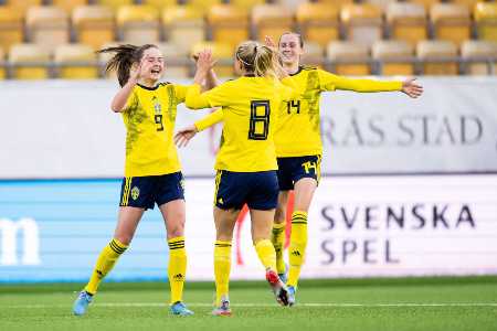 Schöne Fußballerinnen