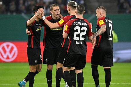 Stadt Freiburg feiert SC nach Pokalfinale