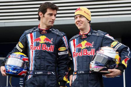 Mark Webber und Sebastian Vettel