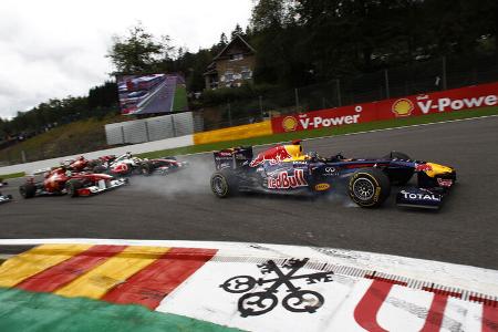 Sebastian Vettel Red Bull GP Belgien 2011