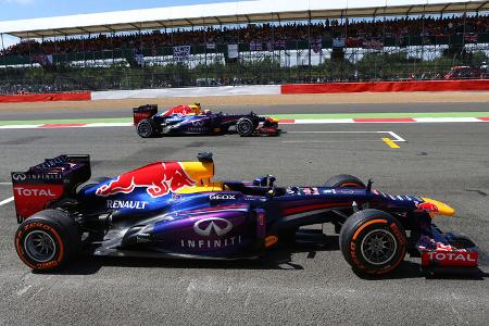 Sebastian Vettel - Mark Webber - GP England 2013