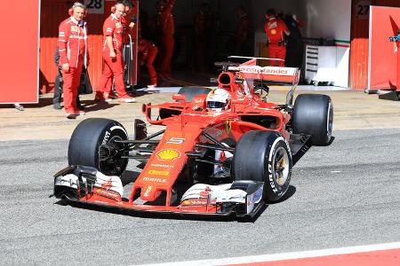 Sebastian Vettel - Ferrari - Formel 1 - Test - Barcelona - 7. März 2017