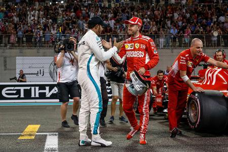 Hamilton & Vettel - Formel 1 - GP Abu Dhabi -24. November 2018