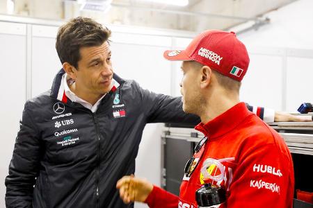Toto Wolff & Sebastian Vettel - F1 - 2019