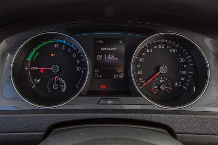 VW e-Golf, Anzeige, Rundinstrumente
