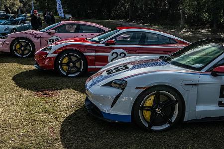 03/2020, Porsche Taycan mit Retro-Motorsport-Lackierung