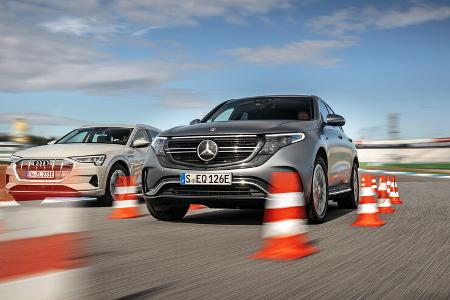 Audi E-Tron, Mercedes EQC, ams 2019_23, Exterieur