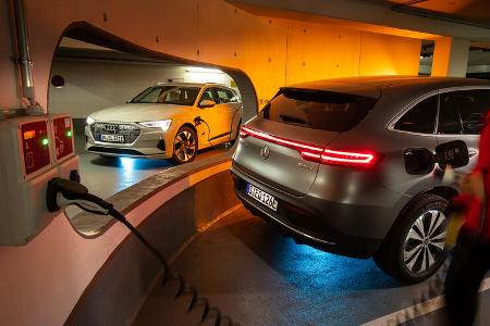 Audi E-Tron, Mercedes EQC, ams 2019_23, Exterieur