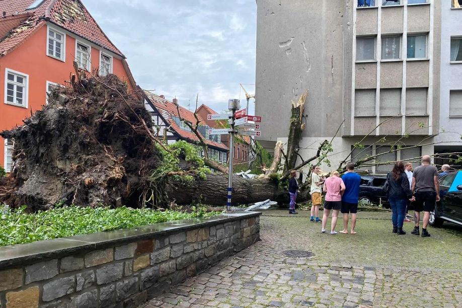 Ein Unwetter hat auch in Paderborn große Schäden angerichtet. 