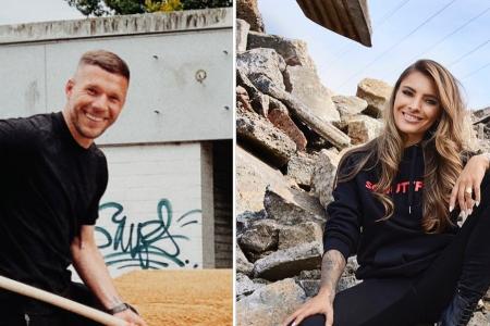 Lastwagen voller Sand: Sophia Thomalla rächt sich an Lukas Podolski