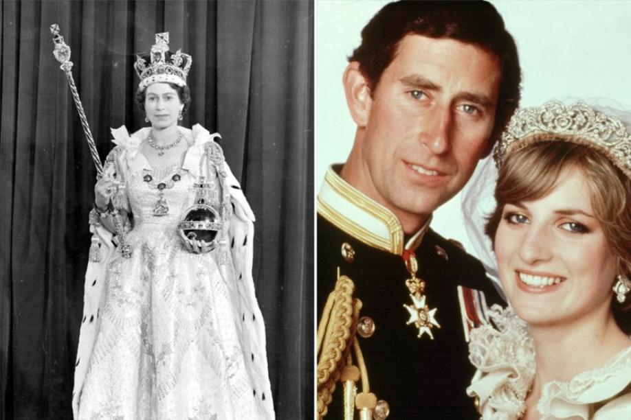 Krönungskleid der Queen und Hochzeitsdiadem von Lady Di ausgestellt
