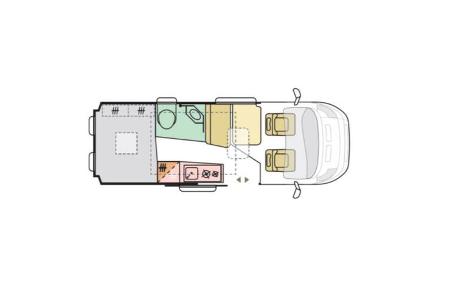 Adria Twin Sports 600 SX Grundriss