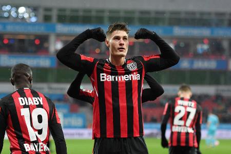 Platz 6: Patrik Schick (Bayer Leverkusen) | 48 Punkte - 24 Tore in 27 Spielen
