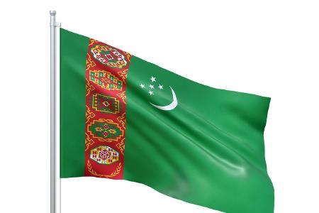 Turkmenistan Flagge