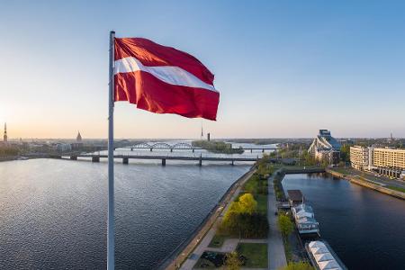 Lettland Flaggenquiz