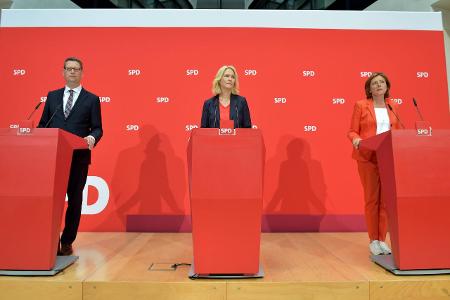 SPD Pressekonferenz am 03.06.2019 im Artium des Willy-Brandt...