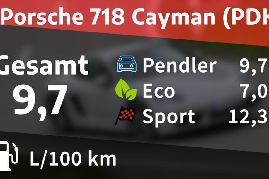Kosten und Realverbrauch: Porsche 917 Cayman (PDK)