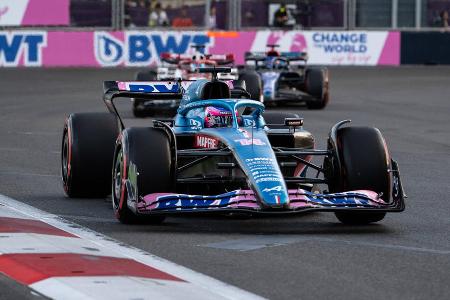 7. Fernando Alonso (Alpine) - Note: 2,5 - Agierte, wie schon in der Schlussphase in Monaco, als Bremsklotz im Mittelfeld - zumindest bis zu seinem ersten Stopp und dann in der Schlussphase auch für die McLaren. Bewies aber wieder mal seine Cleverness und holte das bestmögliche Ergebnis.
