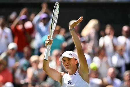 Top-Favoritin Swiatek baut in Wimbledon ihre Serie aus Top-Favoritin Swiatek baut in Wimbledon ihre Serie aus