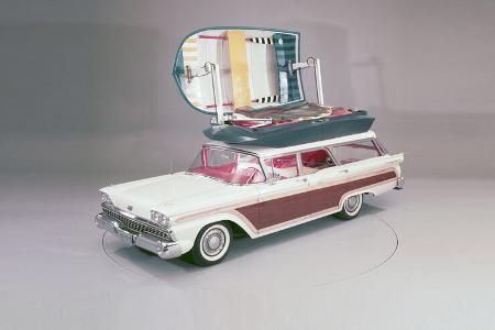 1959er Ford Country Squire Station Wagon Camper Concept