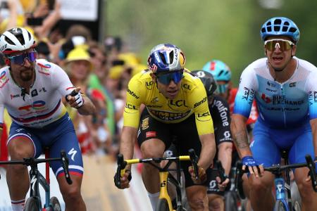 Groenewegen gewinnt 3. Tour-Etappe - van Aert weiter in Gelb